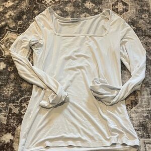 Madewell White Long Sleeve Women's Top
